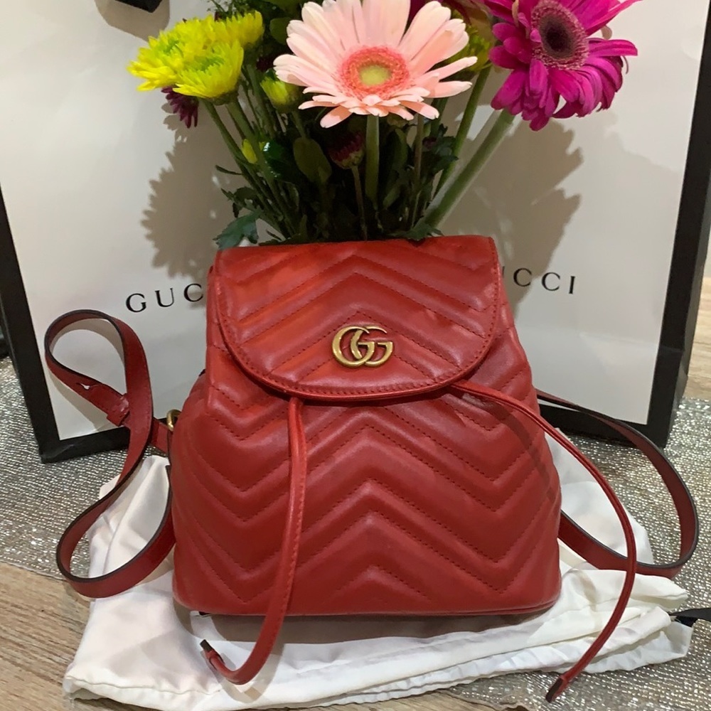 ❤️💛Gucci Marmont x-mini Backpack 💛❤️